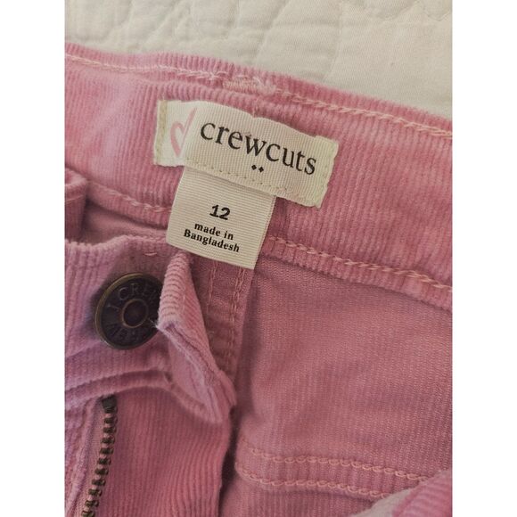 Pink Corduroy Pants J Crews Crewcuts Girls Size 12 Classic Back To School Fit - Picture 6 of 8